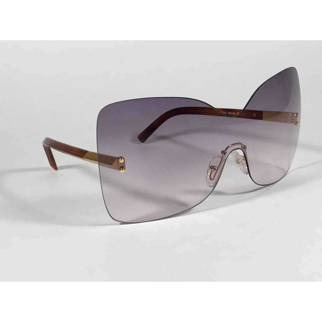 Fendi Runway Sunglasses Oversized Shield Butterfly Purple Gradient Lens Havana Frame Fs5273 513 - Sunglasses