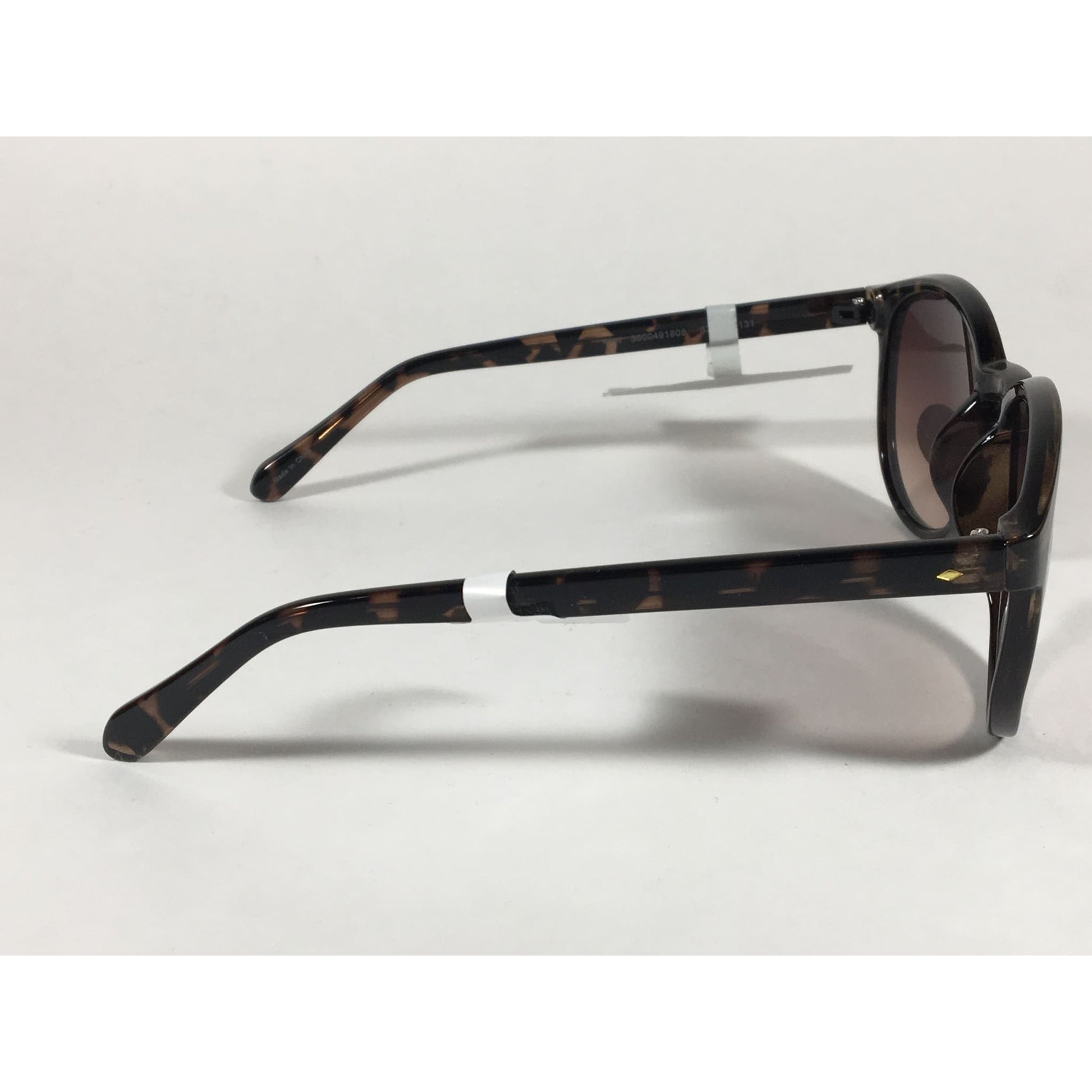 Fossil Fw95 Aviator Keyhole Sunglasses Brown Tortoise Frame Brown Gradient Lens - Sunglasses
