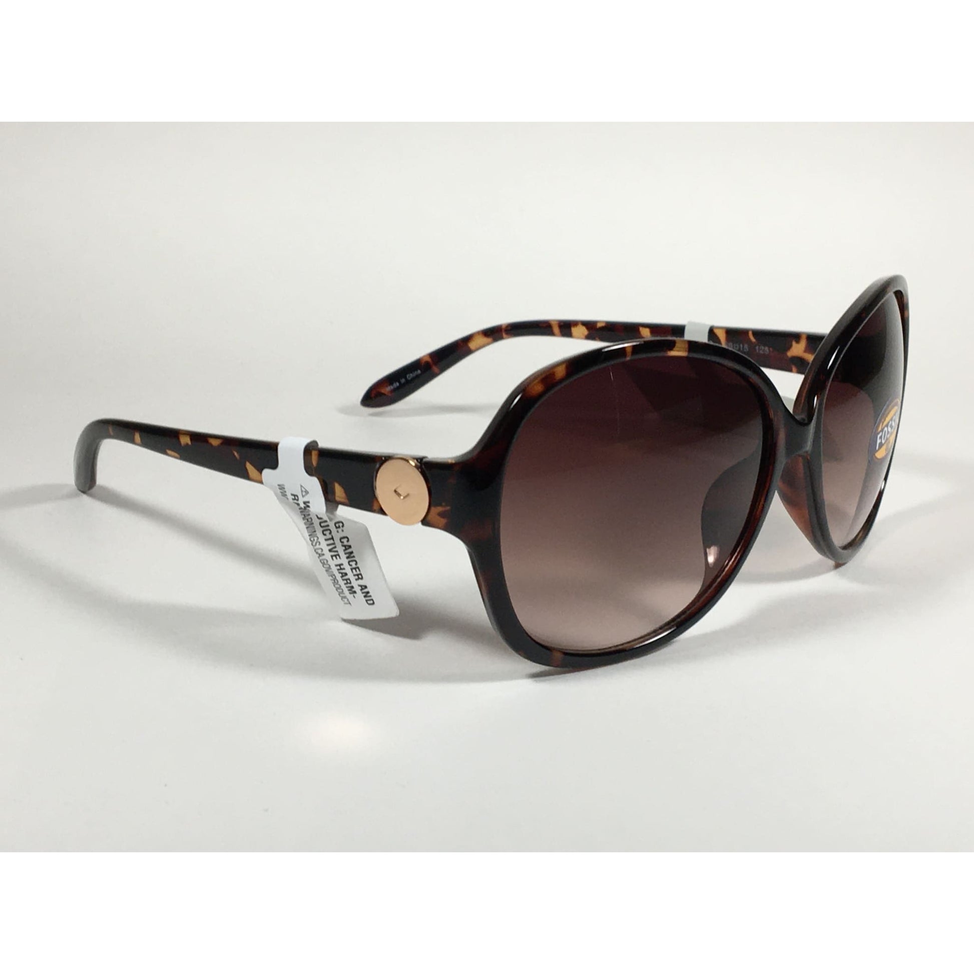 Fossil Oversized Sunglasses Brown Tortoise Brown Gradient Lens FW16 - Sunglasses