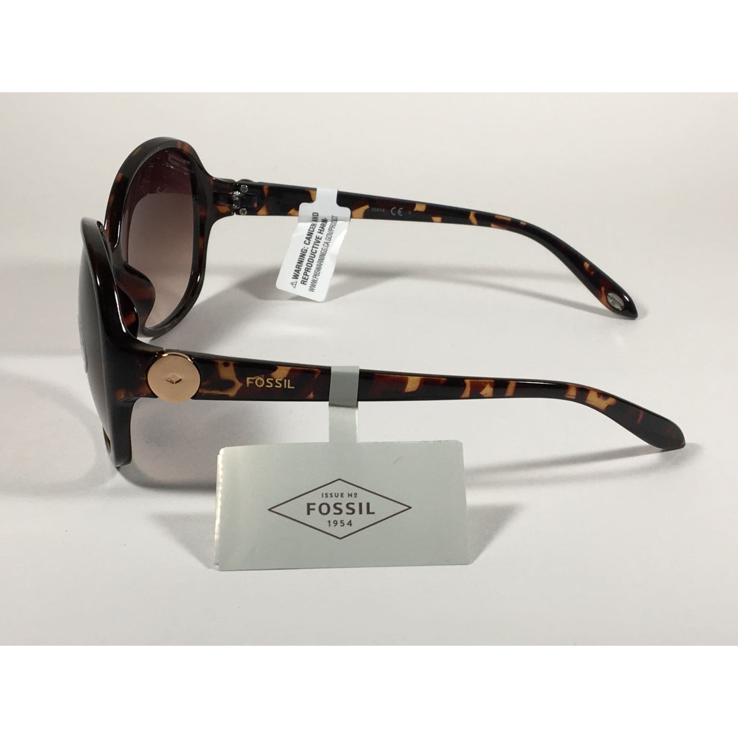 Fossil Oversized Sunglasses Brown Tortoise Brown Gradient Lens FW16 - Sunglasses