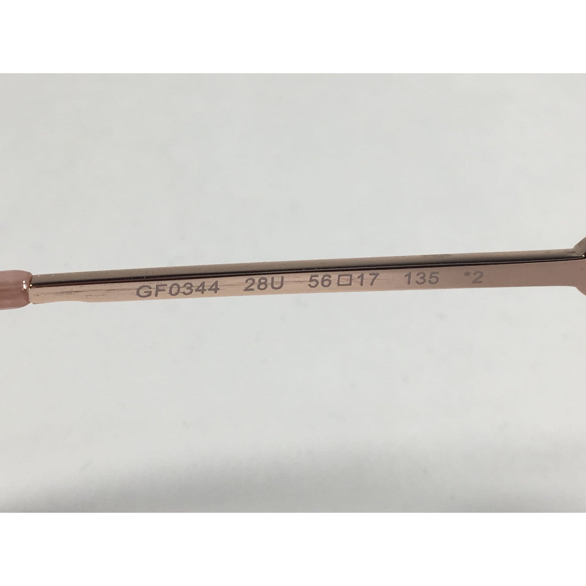 Guess Aviator Pilot Sunglasses Nude Peach Rose Gold Metal Semi Mirror Lens GF0344 28U - Sunglasses