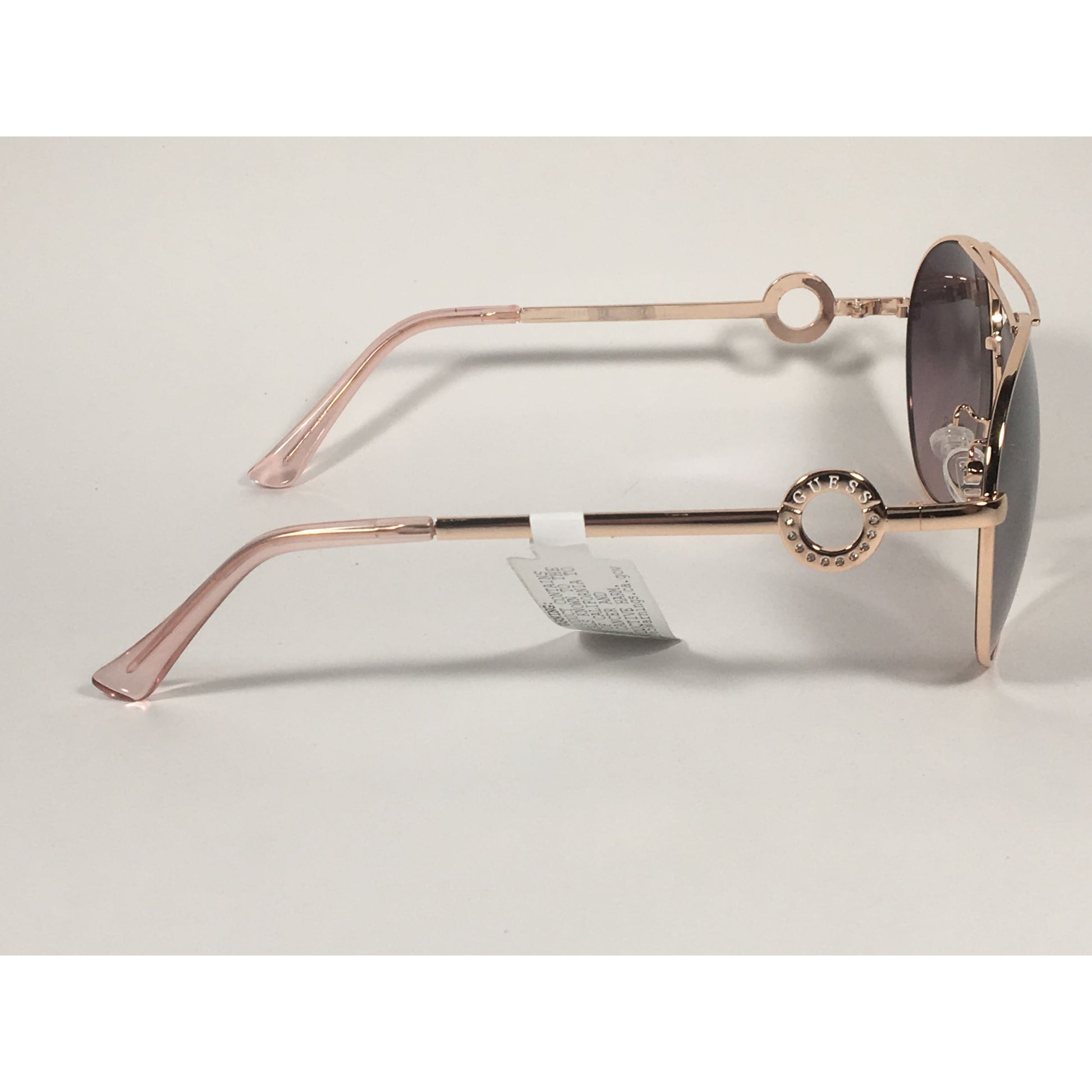 Guess Aviator Sunglasses Rose Gold Frame Silver Mirror Lens GF0364 28U - Sunglasses