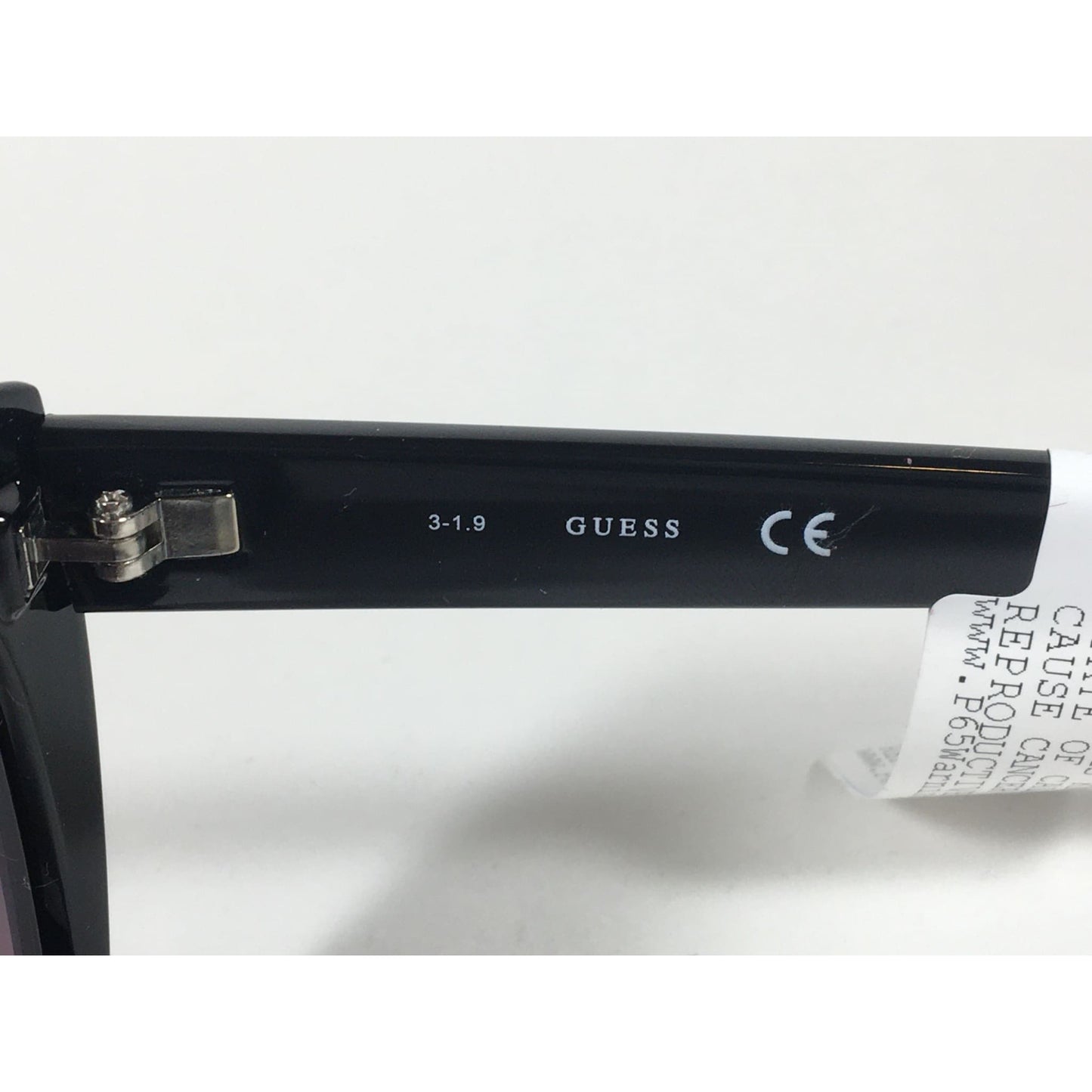 Guess Cat Eye Sunglasses Black And Gold With Silver Mirror Lens GF0357 01U - Sunglasses