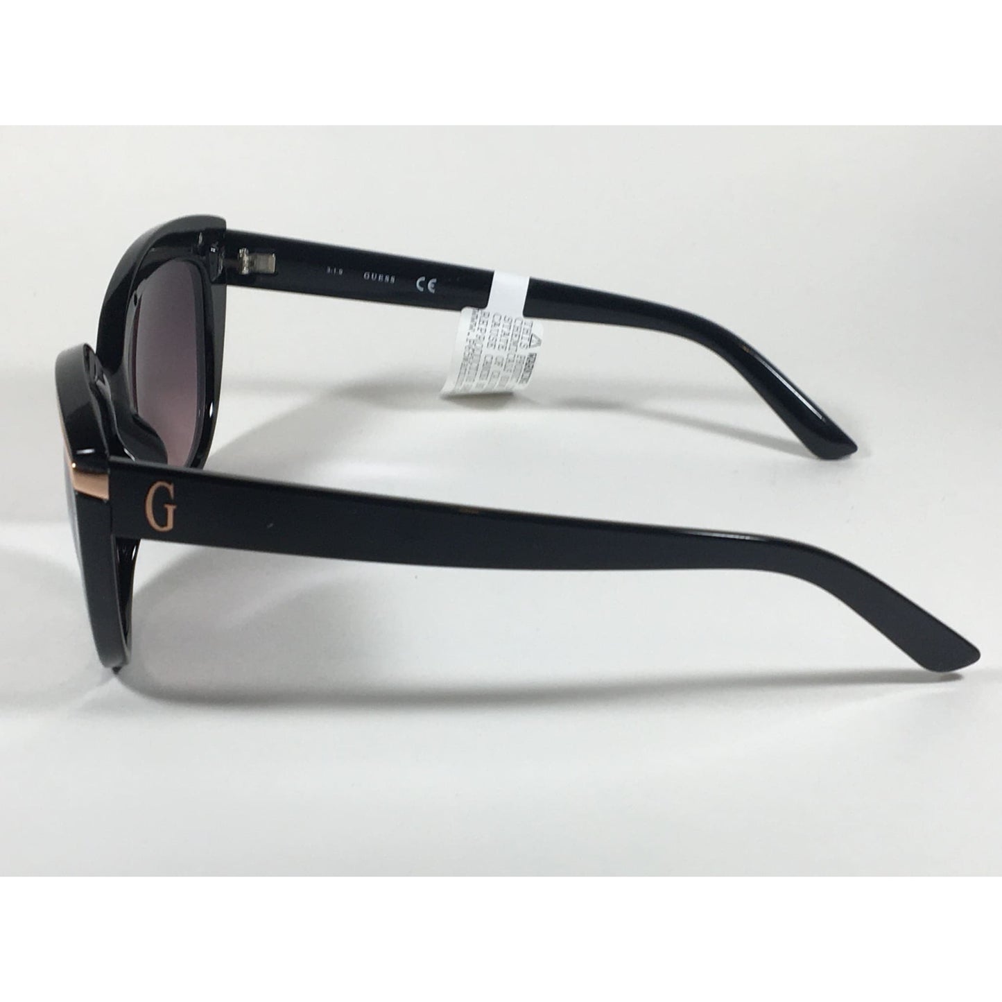 Guess Cat Eye Sunglasses Black And Gold With Silver Mirror Lens GF0357 01U - Sunglasses