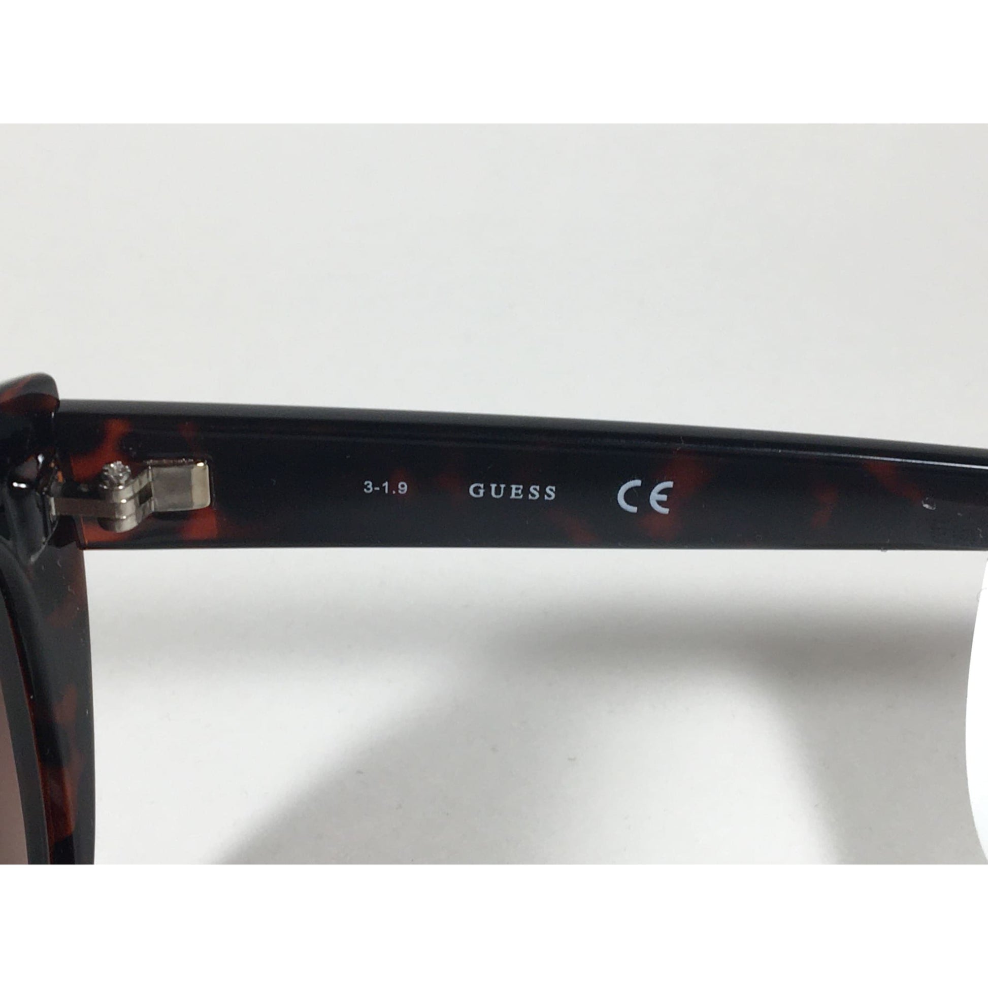Guess Cat Eye Sunglasses Brown Tortoise Gold Trim Brown Gradient Lens GF0357 52F - Sunglasses