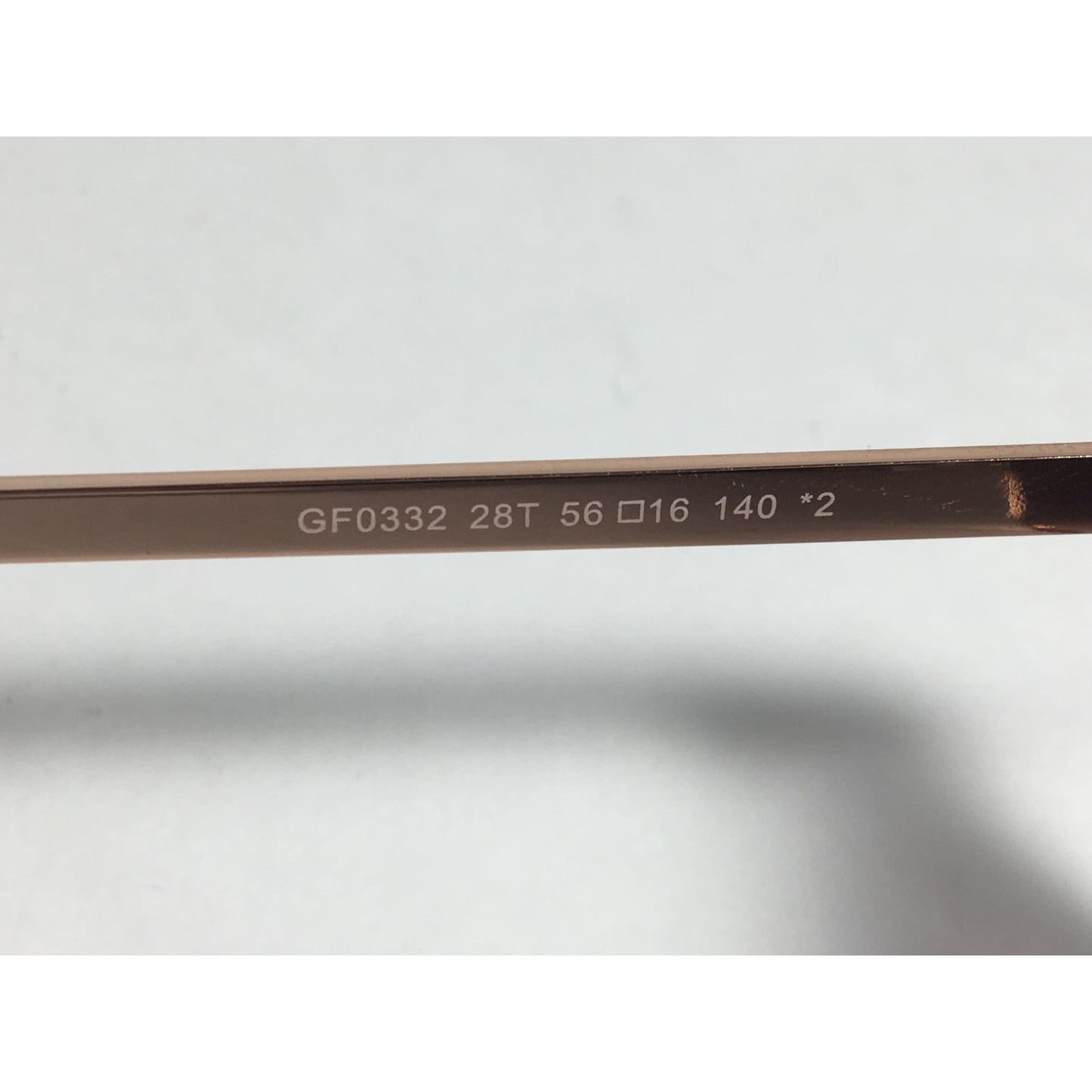 Guess Cat Eye Sunglasses Nude Peach Rose Gold Metal Silver Mirror Lens GF0332 28T - Sunglasses