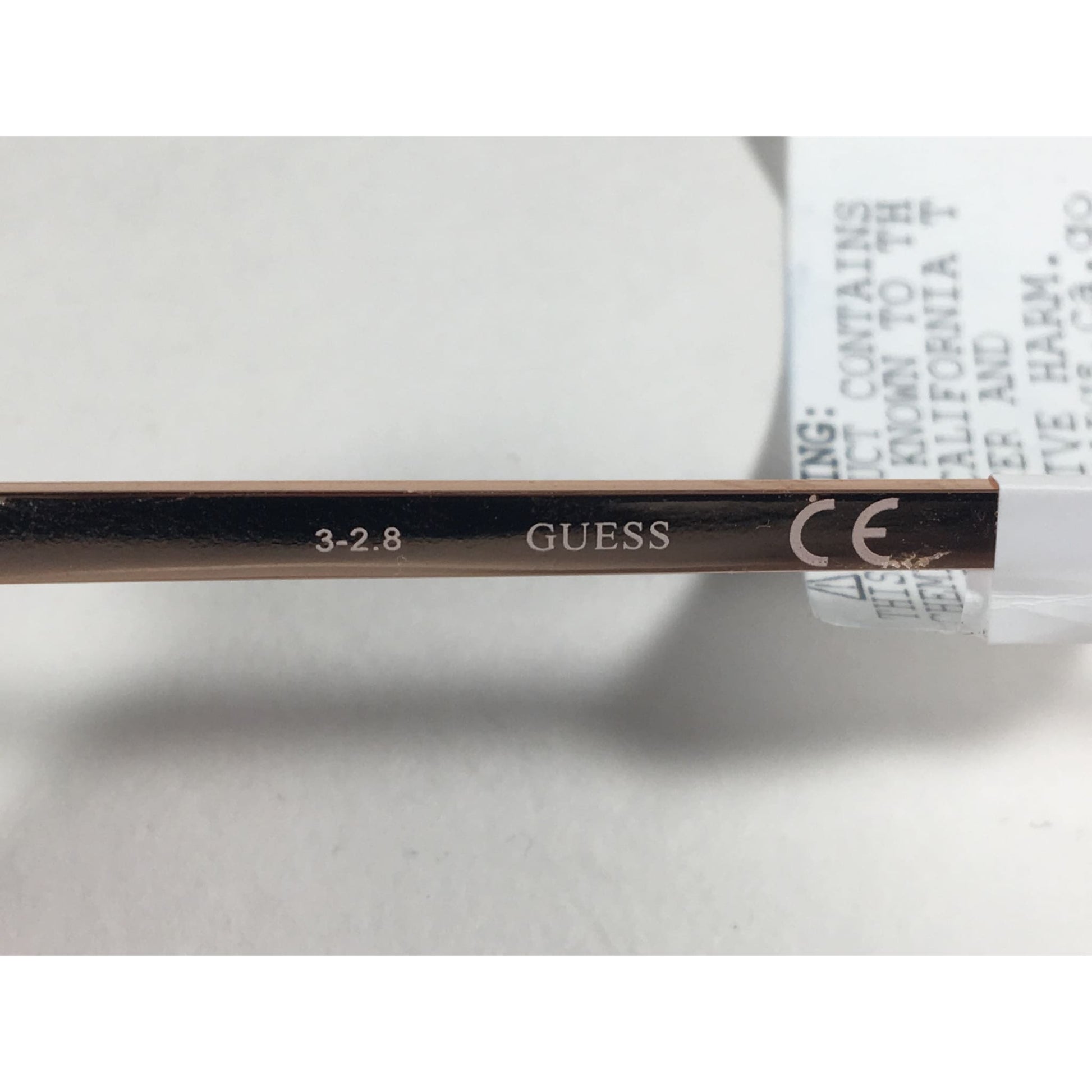 Guess Cat Eye Sunglasses Nude Peach Rose Gold Metal Silver Mirror Lens GF0332 28T - Sunglasses