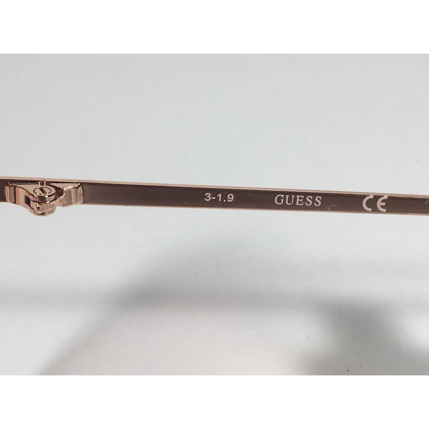 Guess Round Pearl Sunglasses Rose Gold Metal Frame Pink Lens GF0355 28T - Sunglasses