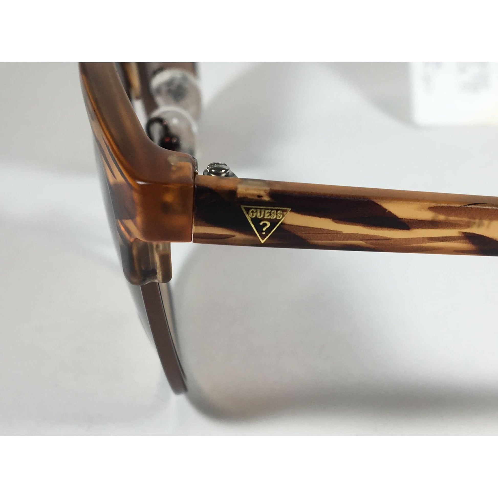 Guess Square Club Sunglasses Brown Wood Havana Frame Brown Gradient Lens GF0170 49F - Sunglasses