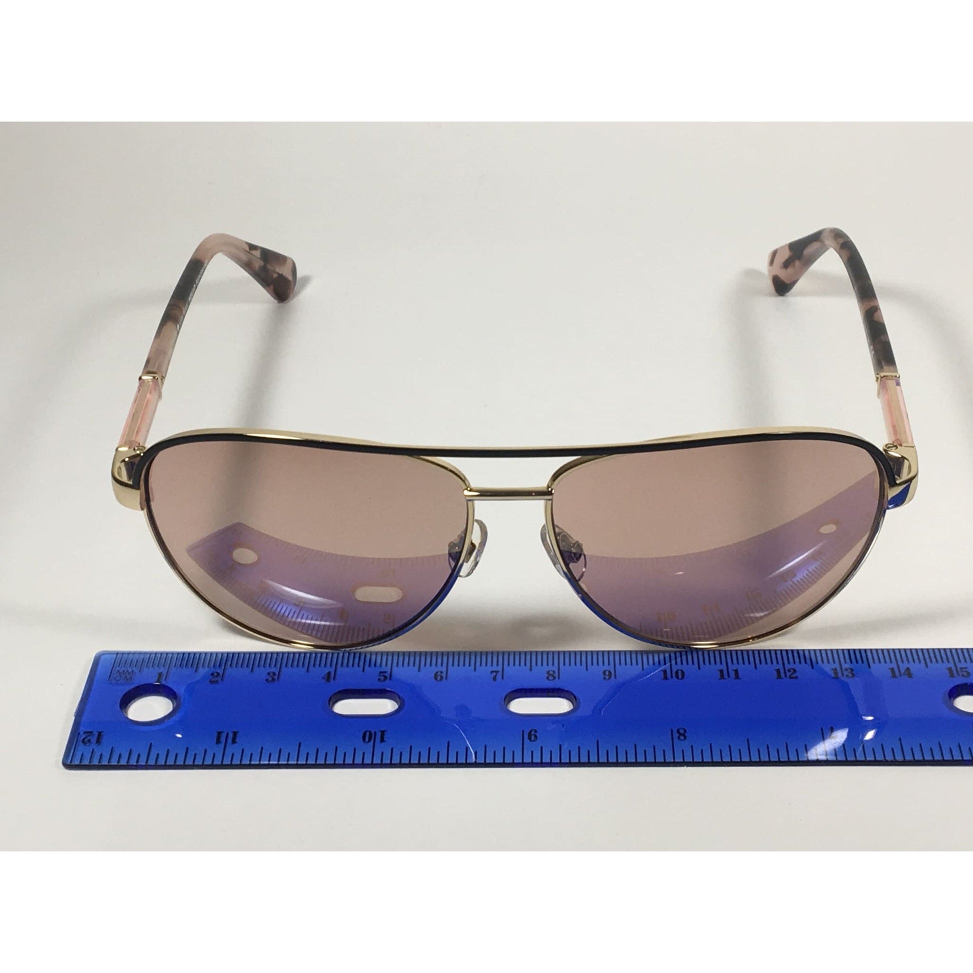 Kate Spade Pilot Sunglasses Light Gold Havana Tortoise Frame Pink Lens EMILYANN/S Q0J2S - Sunglasses