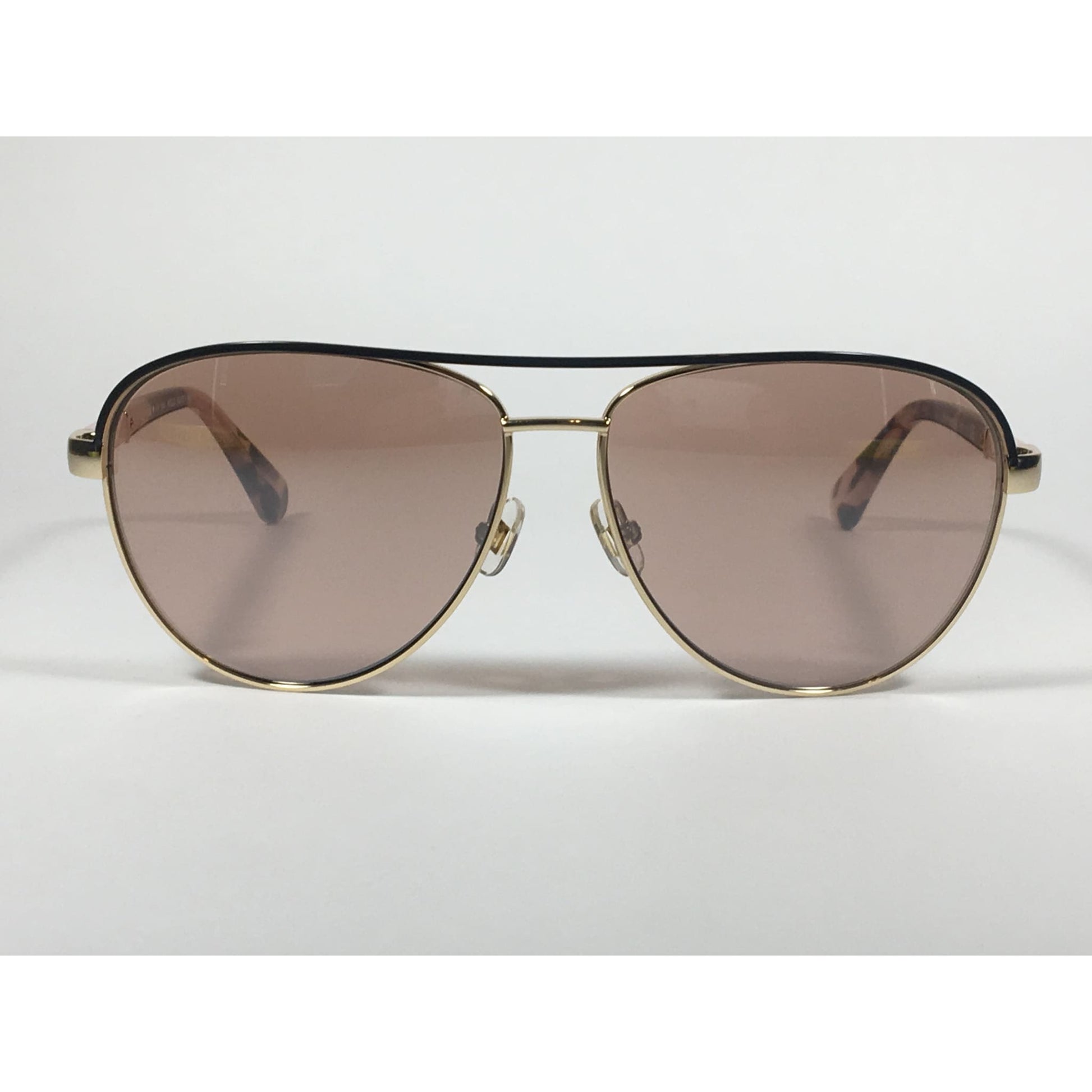 Kate Spade Pilot Sunglasses Light Gold Havana Tortoise Frame Pink Lens EMILYANN/S Q0J2S - Sunglasses