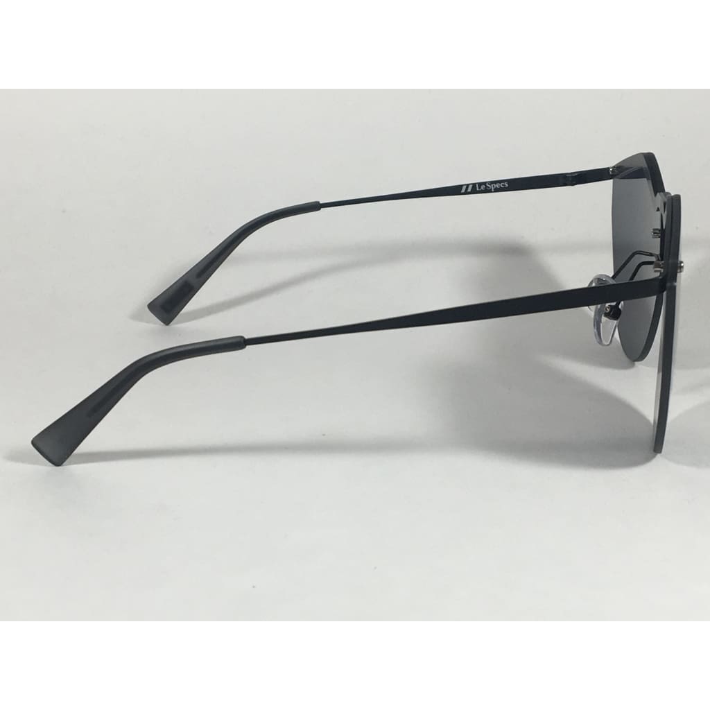 Le Specs Noir De Vie Sunglasses Matte Black Metal Frame Solid Gray Single Lens Lsp1702076 - Sunglasses
