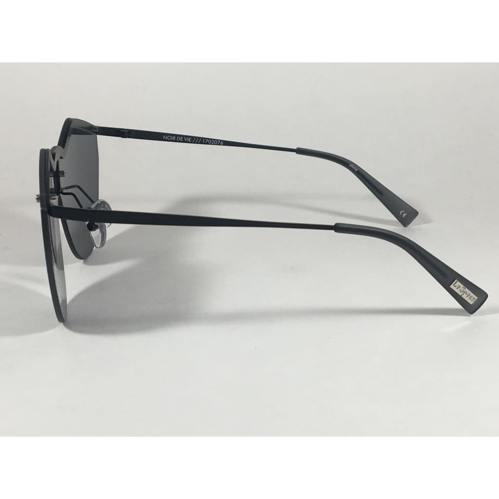 Le Specs Noir De Vie Sunglasses Matte Black Metal Frame Solid Gray Single Lens Lsp1702076 - Sunglasses
