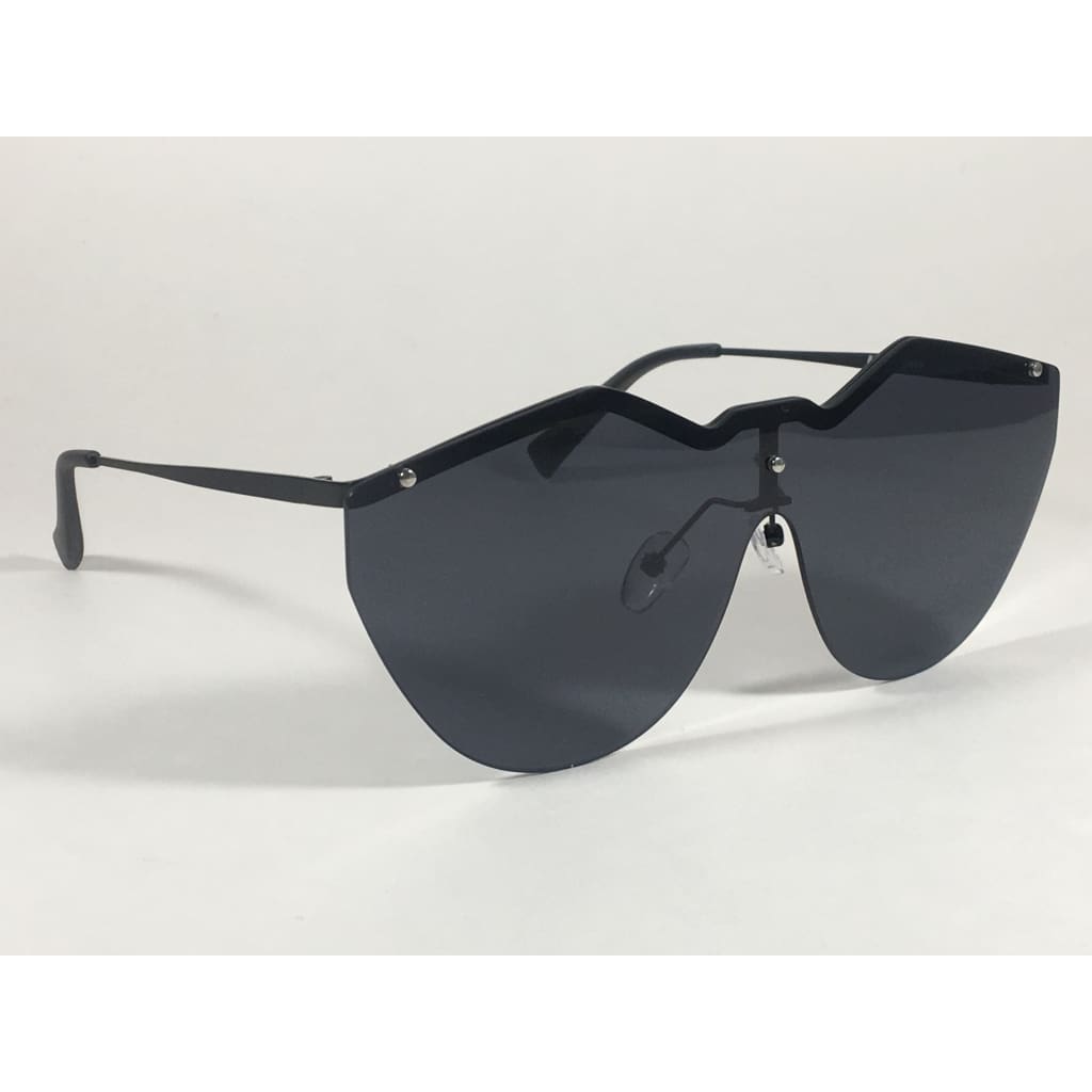 Le Specs Noir De Vie Sunglasses Matte Black Metal Frame Solid Gray Single Lens Lsp1702076 - Sunglasses