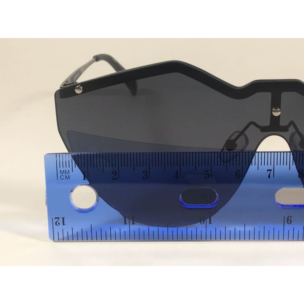 Le Specs Noir De Vie Sunglasses Matte Black Metal Frame Solid Gray Single Lens Lsp1702076 - Sunglasses