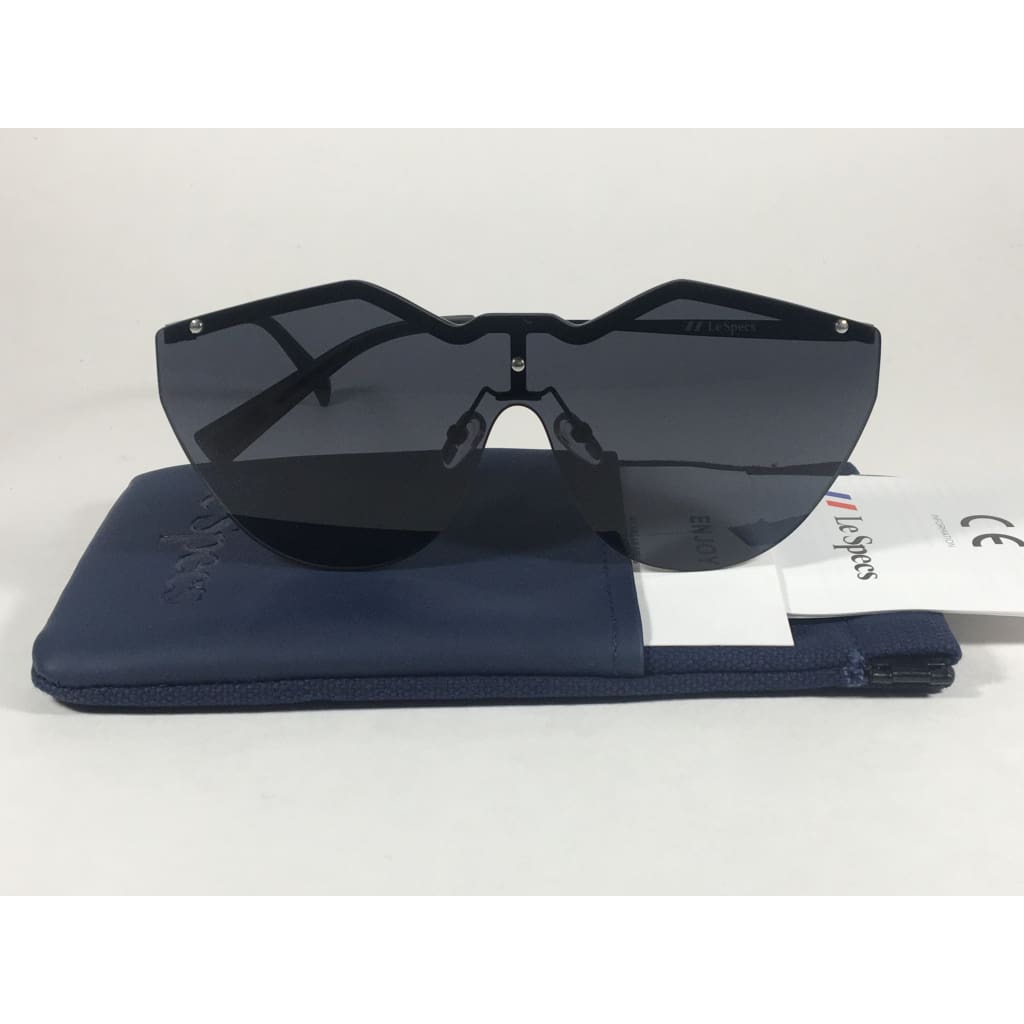 Le Specs Noir De Vie Sunglasses Matte Black Metal Frame Solid Gray Single Lens Lsp1702076 - Sunglasses
