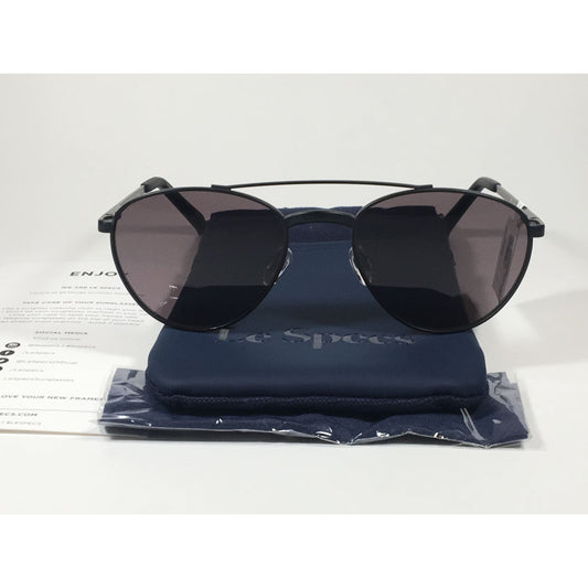 Le Specs Rocket Man Small Aviator Pilot Sunglasses Matte Black Frame Gray Lens LSP1802417 - Sunglasses