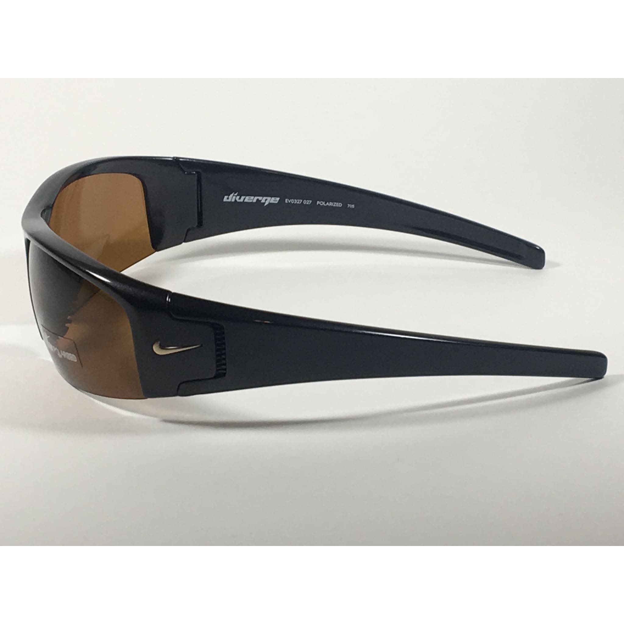 Nike Diverge Polarized Wrap Sunglasses EV0327 027 705 Onyx Black Frame TheSunglassFashion