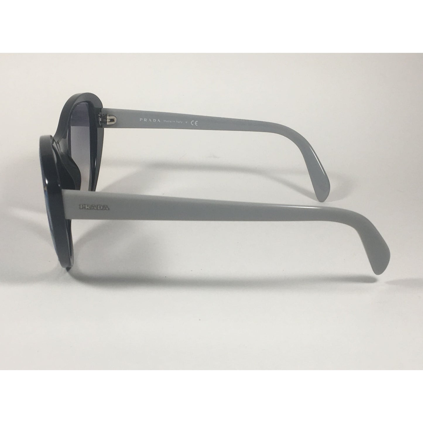Prada Tapestry Sunglasses Gray Black Blue Gradient Lens SPR14U LDM-5R0 - Sunglasses