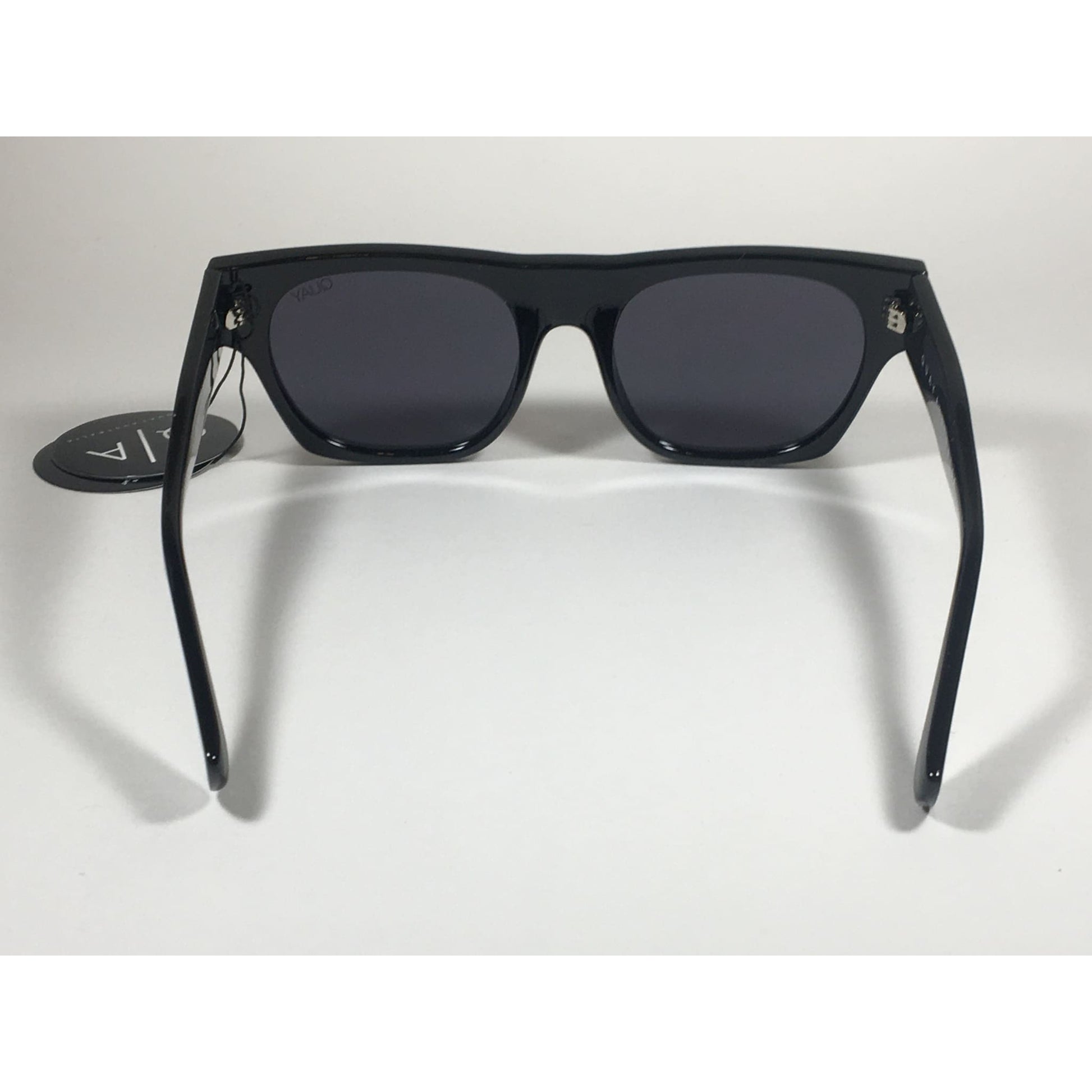Quay Something Extra Square Sunglasses QW000297 Black Frame Gray Smoke Gradient Lens - Sunglasses