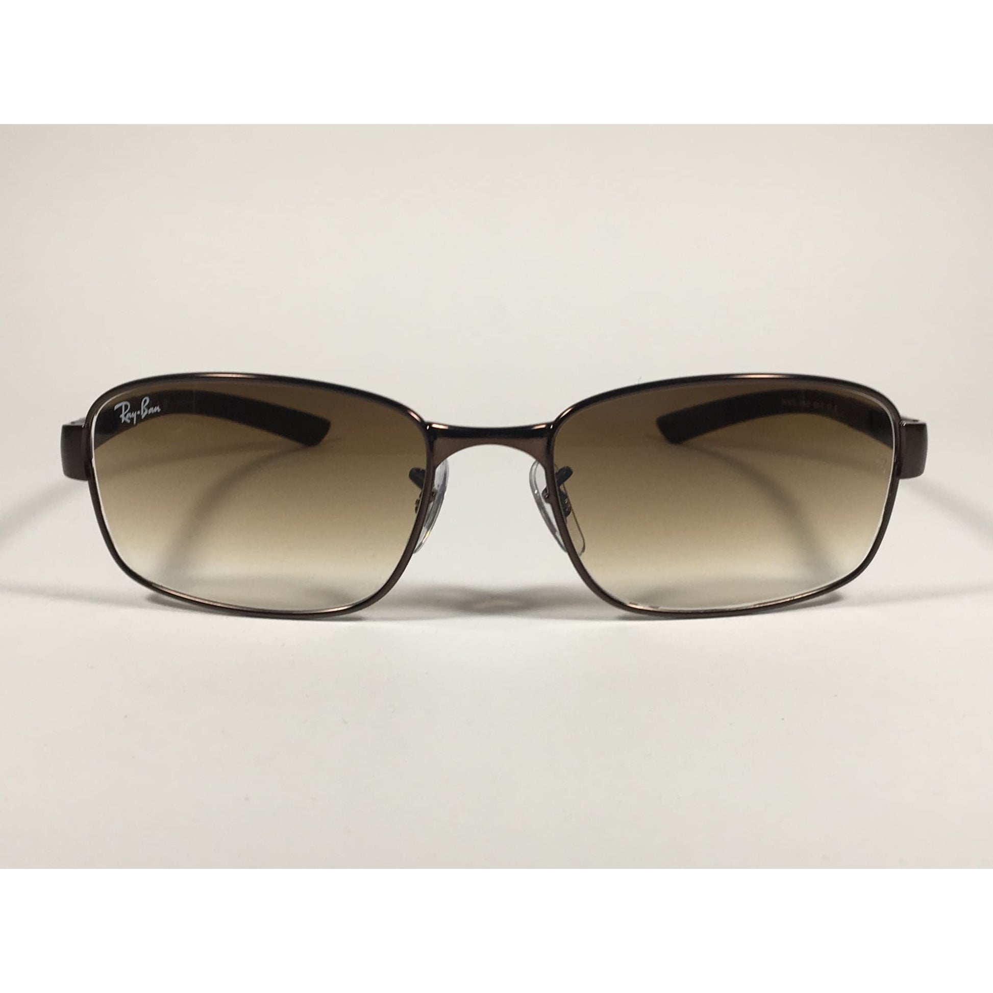 Ray-Ban Active Rectangle Sunglasses Brown Metal Frame Gradient RB3413 014/51 - Sunglasses