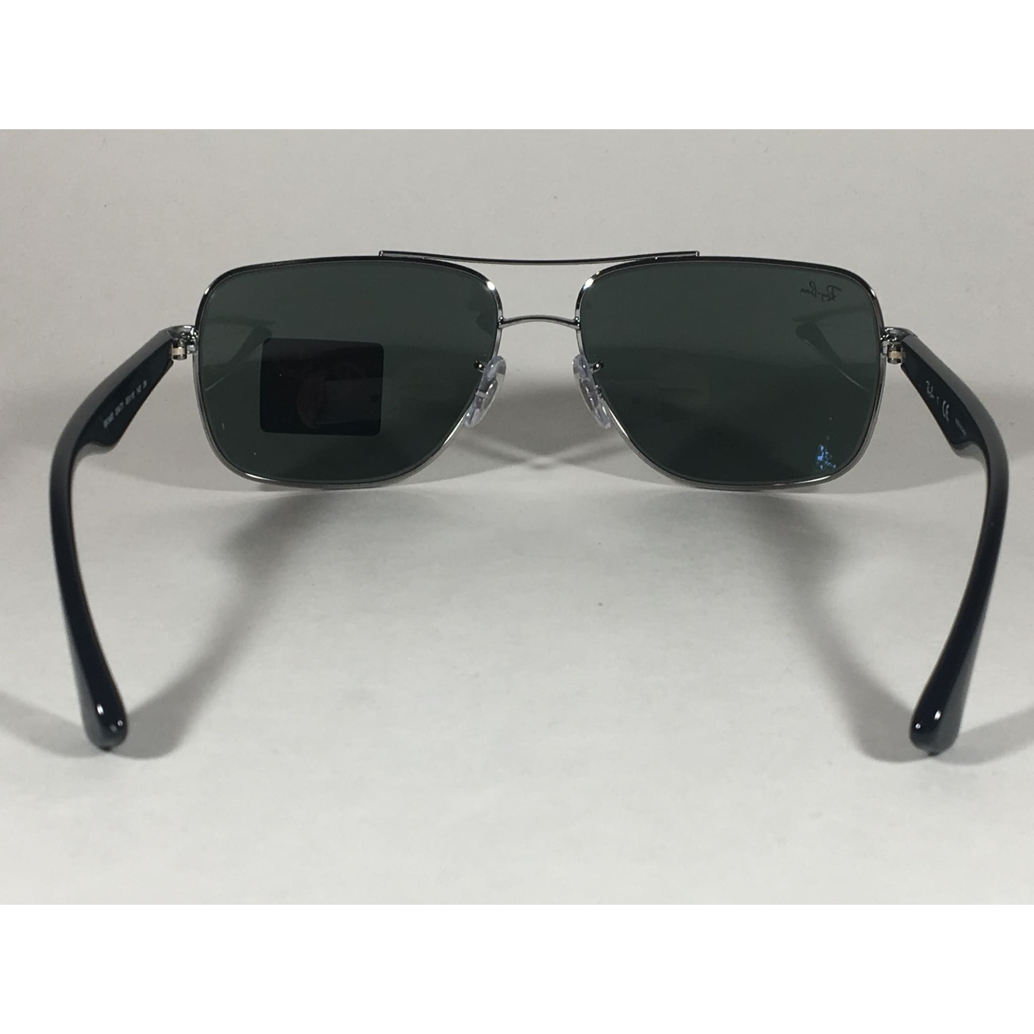 Ray-Ban Navigator Sunglasses Gunmetal Black Frame Green Lens RB3483 00 ...