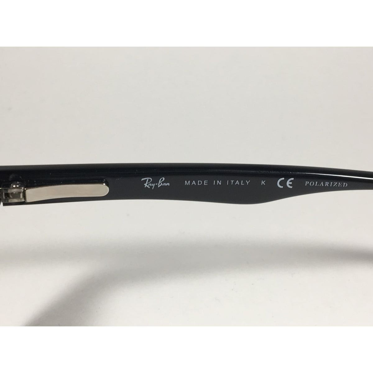 Ray-Ban Polarized Keyhole Wayfarer Sunglasses Black Gloss Frame Green ...