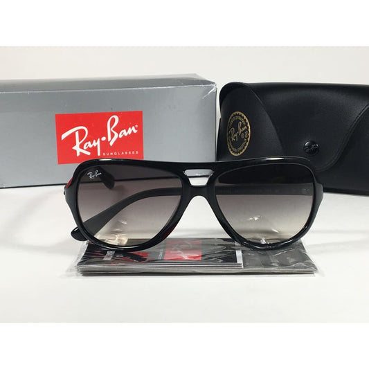 Ray-Ban Polarized Turbo Aviator Sunglasses Black Gray Gradient Rb4162 601/32 59Mm - Sunglasses