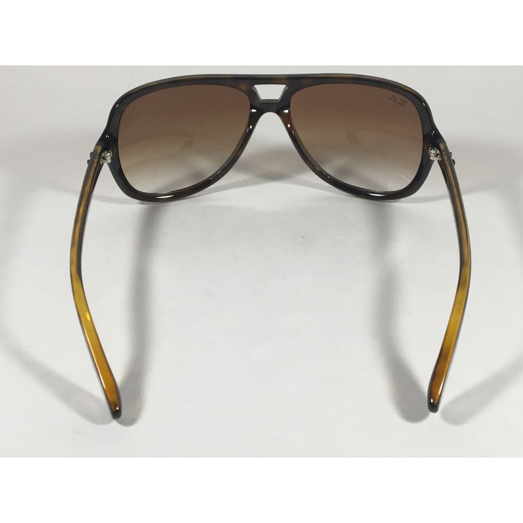Ray-Ban Polarized Turbo Aviator Sunglasses Havana Brown With Brown Gradient Mens Rb4162 710/51 - Sunglasses
