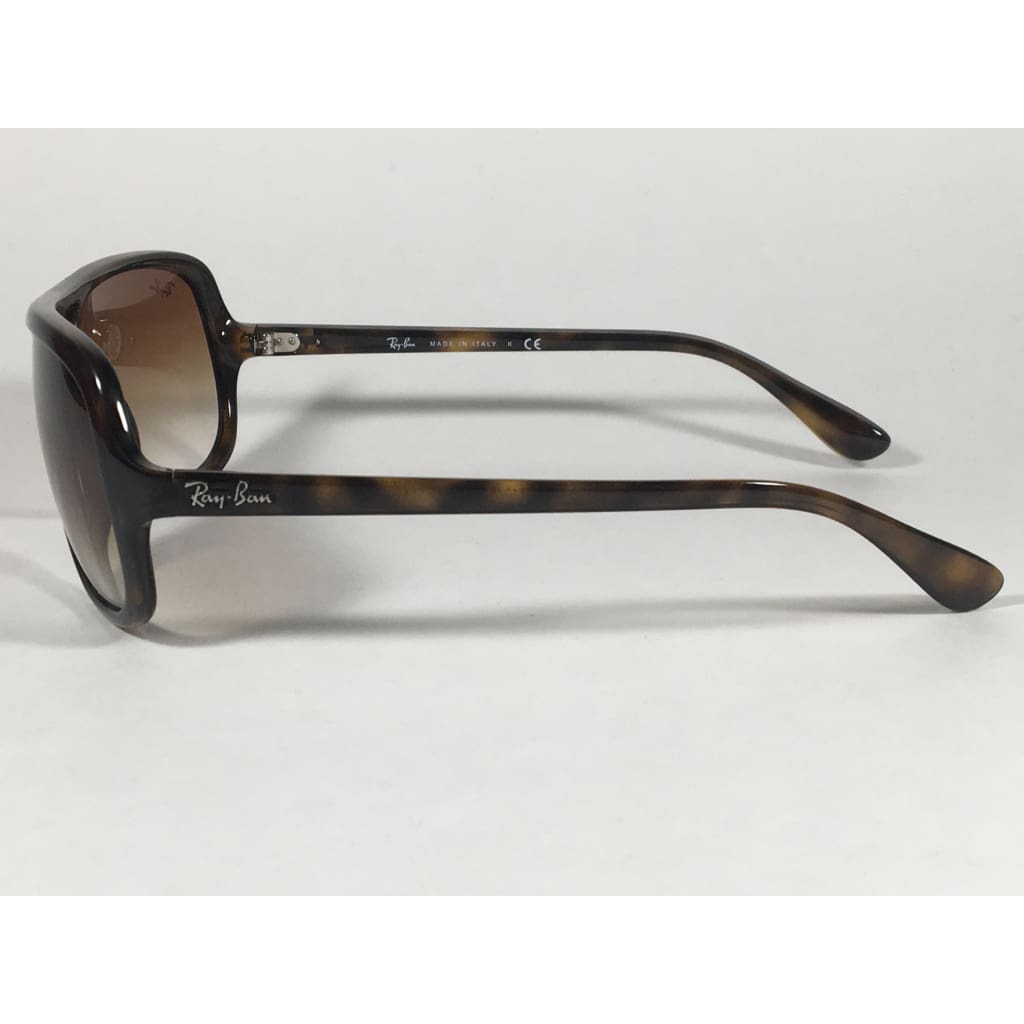 Ray-Ban Polarized Turbo Aviator Sunglasses Havana Brown With Brown Gradient Mens Rb4162 710/51 - Sunglasses