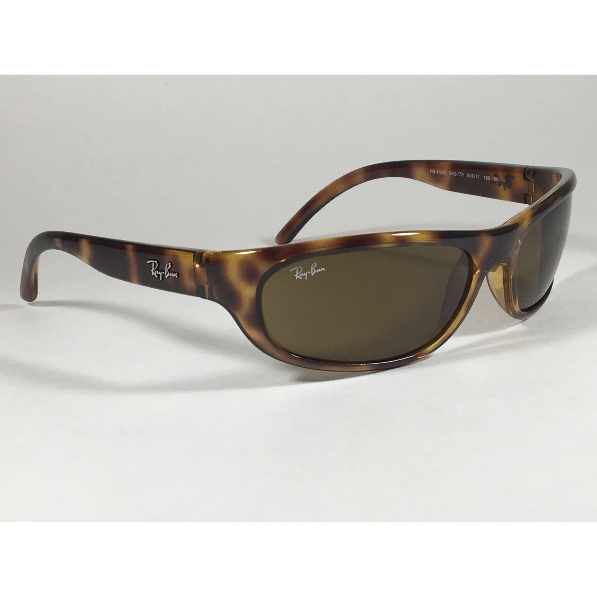 Ray-Ban Predator Mens Sunglasses RB4033 642/73 Sport Wrap Havana Tortoise Brown Lens - Sunglasses