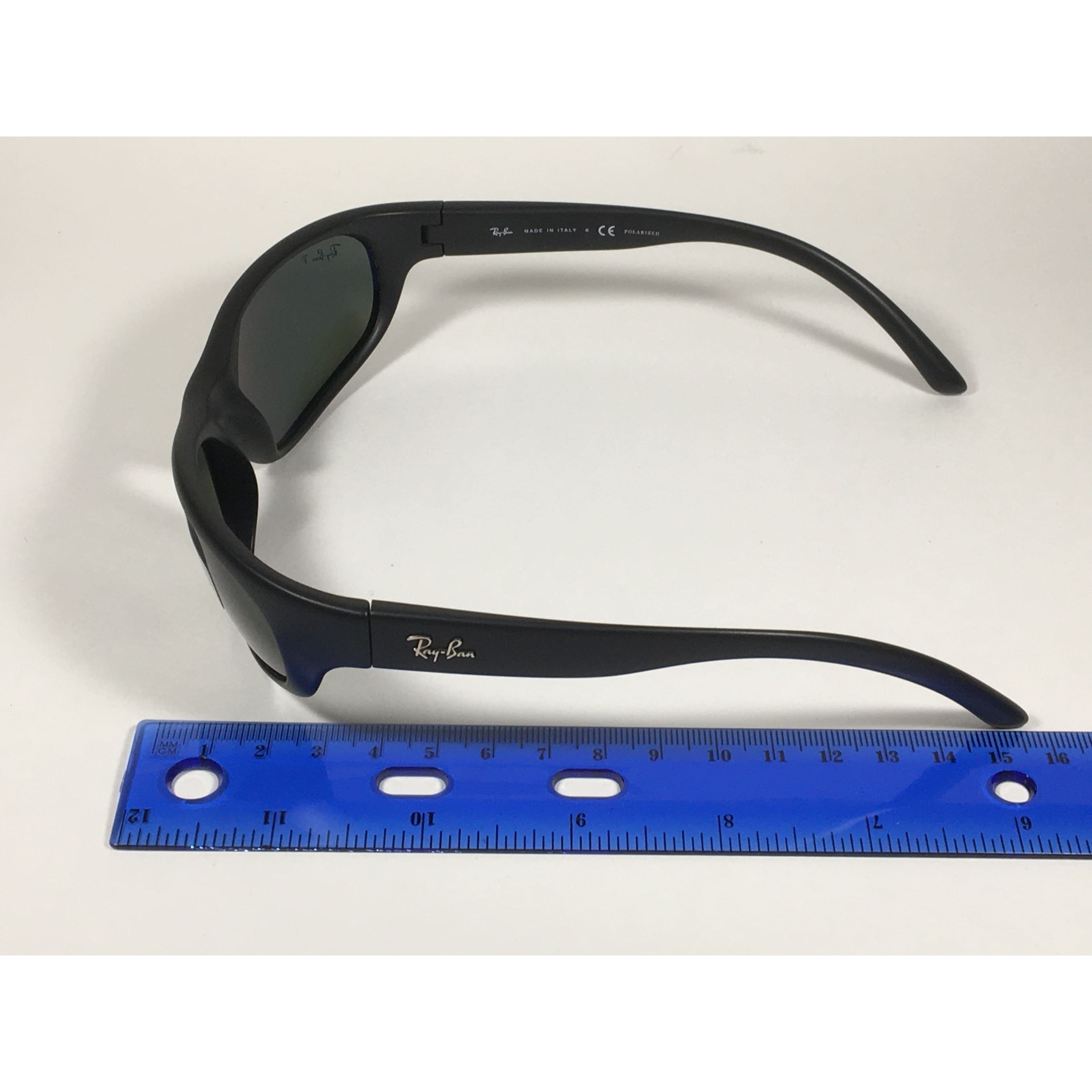 Ray-Ban Predator Polarized Sunglasses Matte Black Green Lens