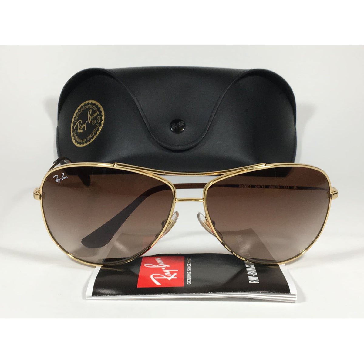 Ray-Ban RB3293 001/13 Highstreet Aviator Sunglasses Gold 