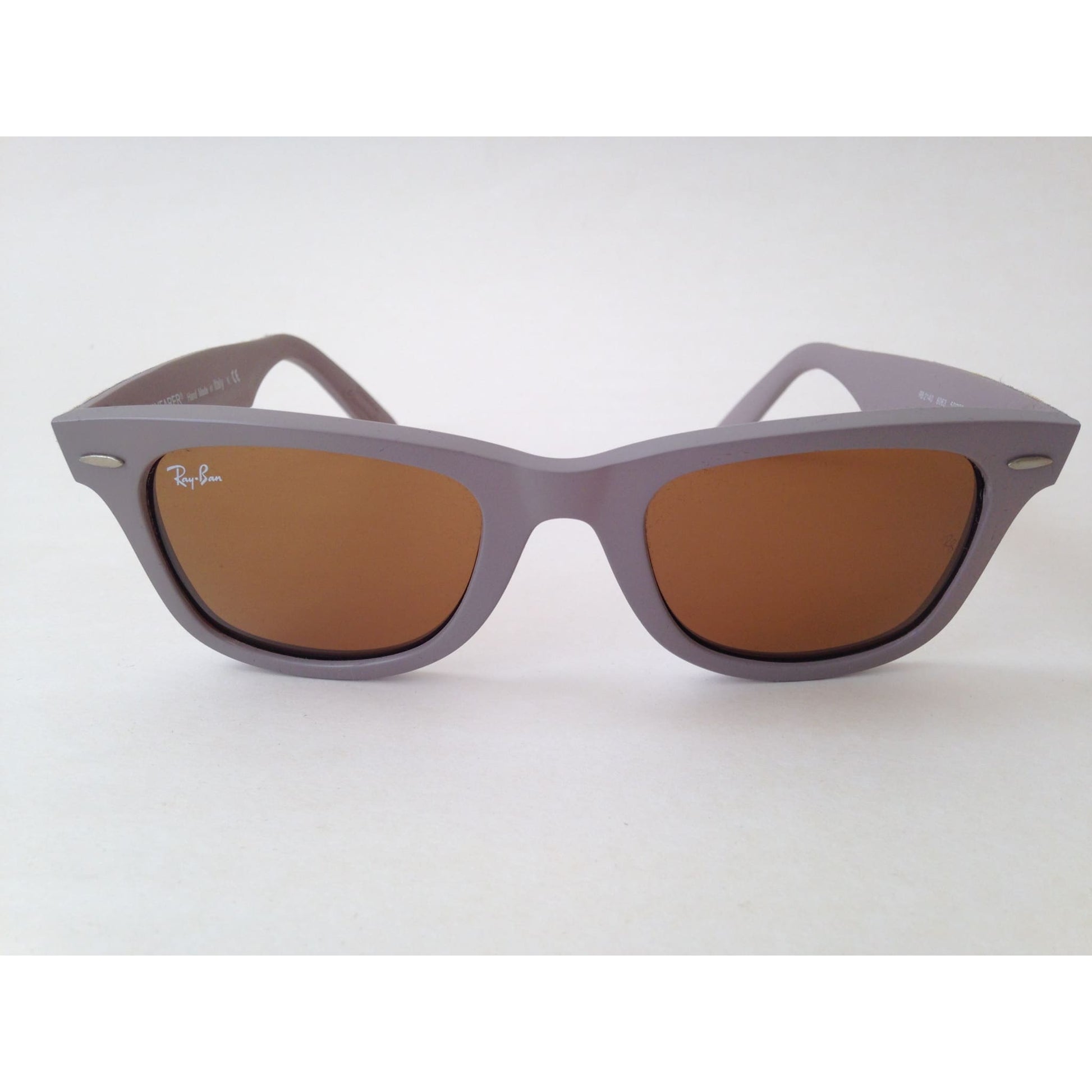 Ray-Ban Urban Camo Wayfarer Sunglasses Gray Matte Beige Frame Brown B-15 Lens - Sunglasses