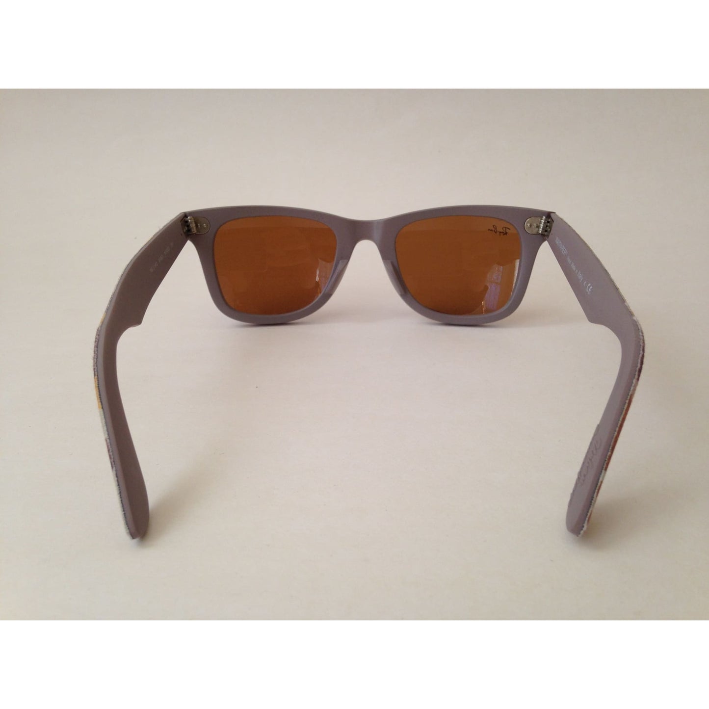 Ray-Ban Urban Camo Wayfarer Sunglasses Gray Matte Beige Frame Brown B-15 Lens - Sunglasses