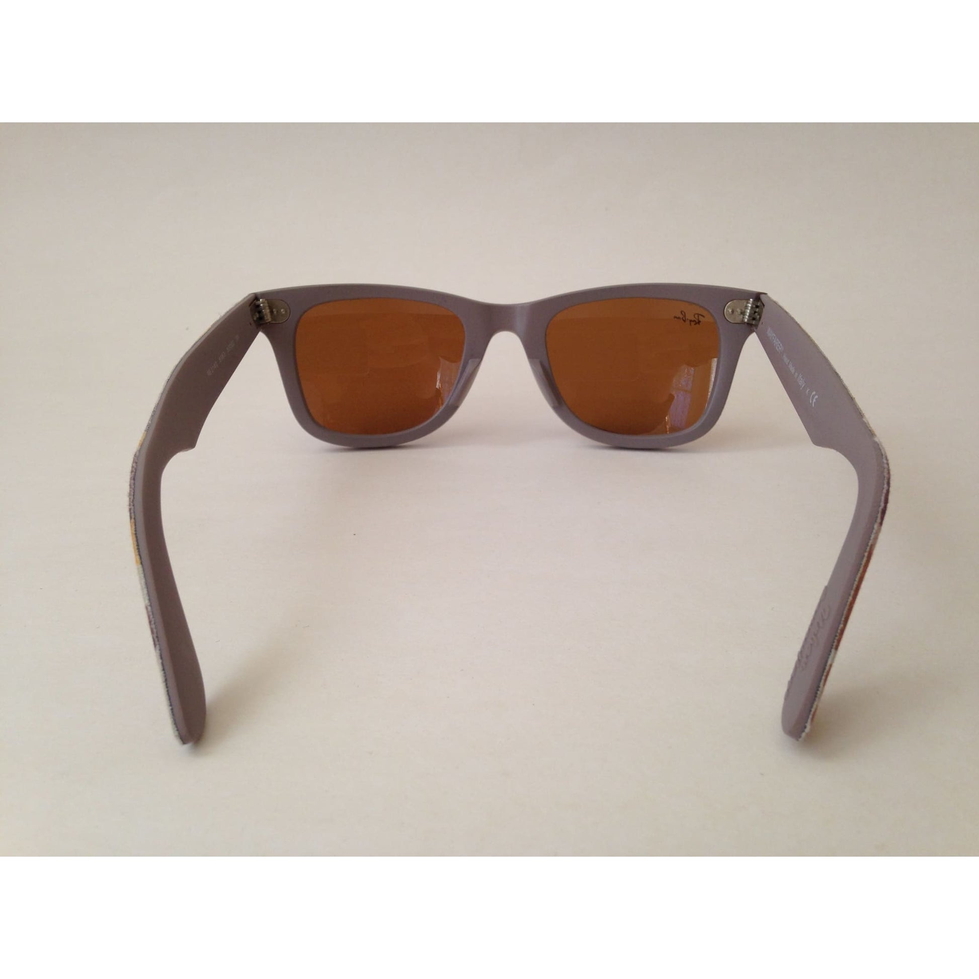 Ray-Ban Urban Camo Wayfarer Sunglasses Gray Matte Beige Frame Brown B-15 Lens - Sunglasses