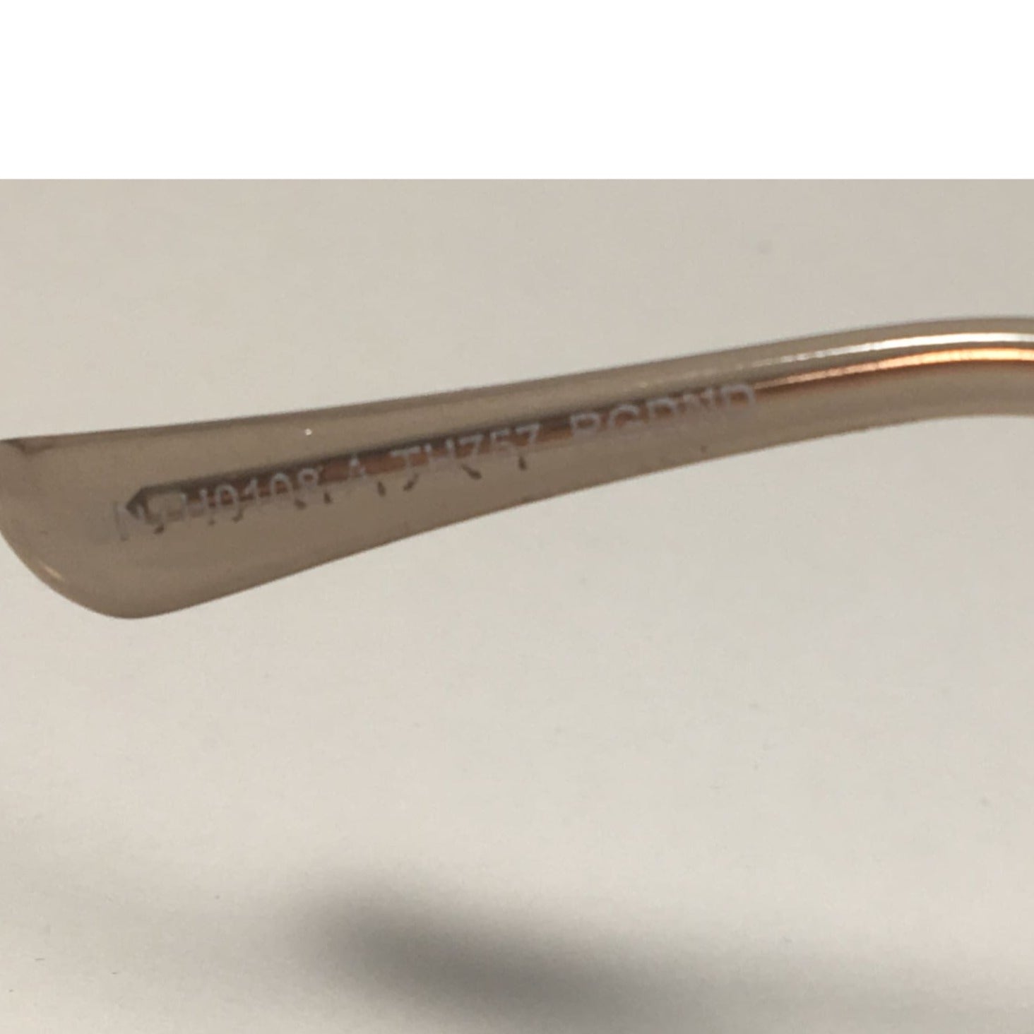 Tahari Aviator Pilot Sunglasses Rose Gold and Nude Frame Blue Lens TH757 RGDN - Sunglasses