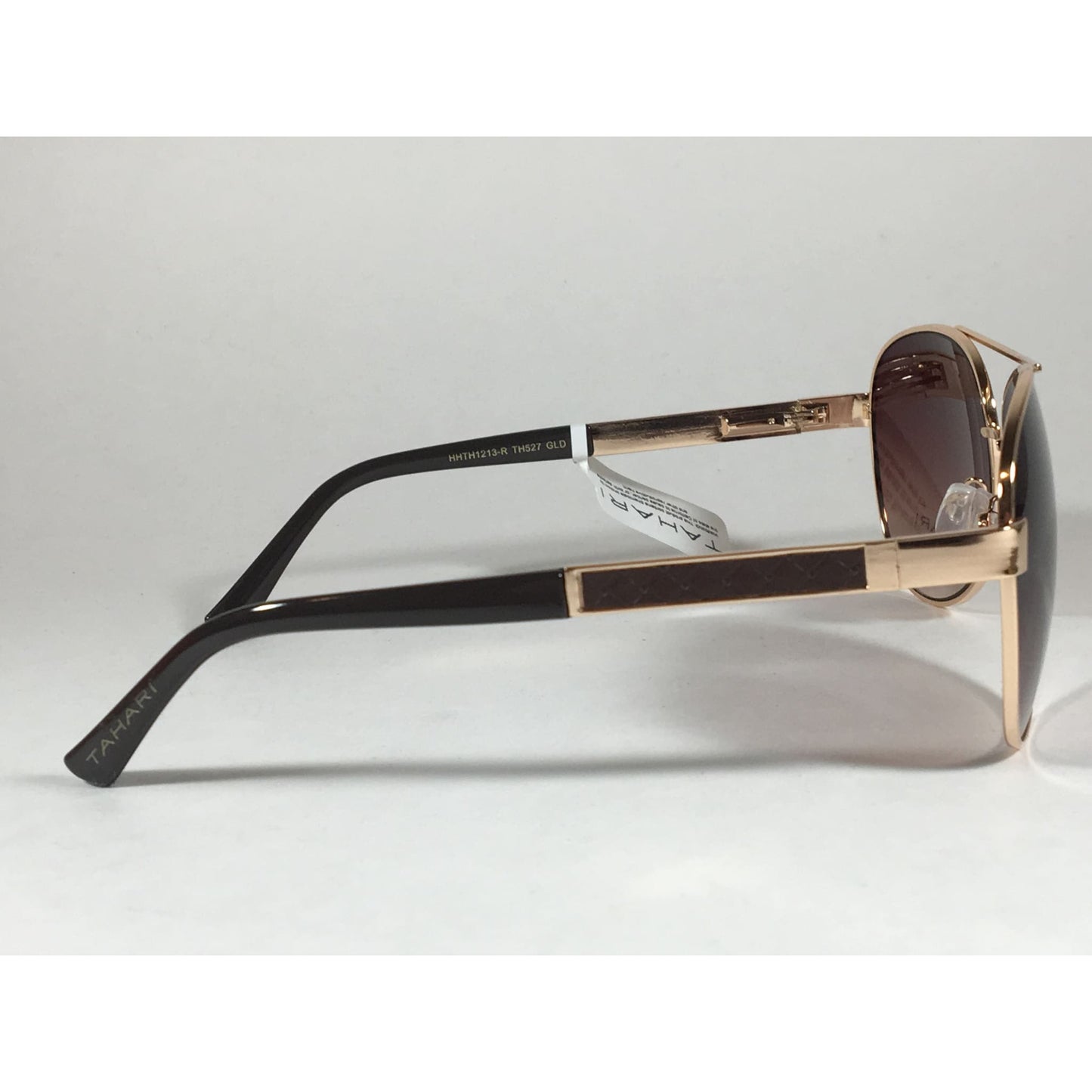 Tahari Aviator Sunglasses Gold Brown Metal Frame Gradient Lens Th527 Gld - Sunglasses