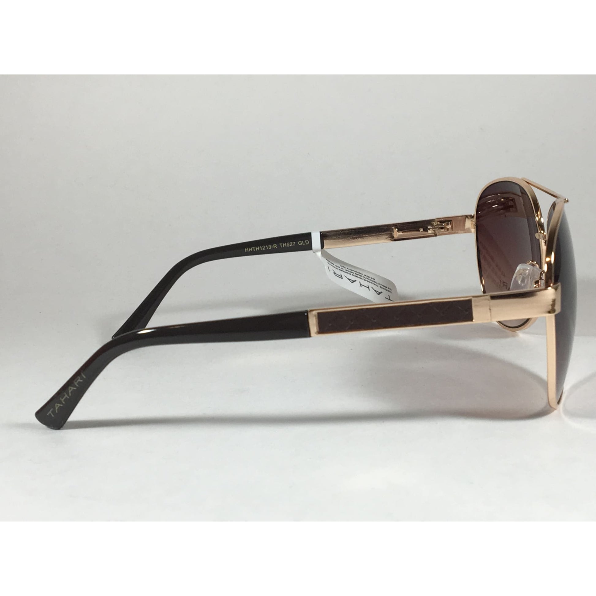 Tahari Aviator Sunglasses Gold Brown Metal Frame Gradient Lens Th527 Gld - Sunglasses