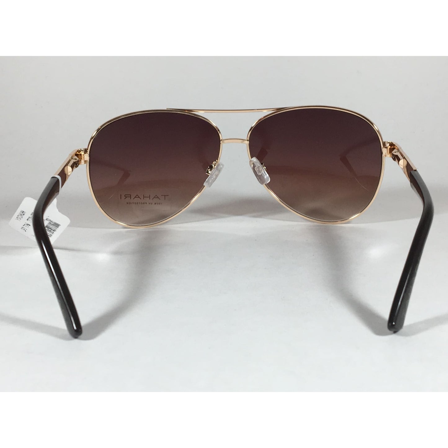 Tahari Aviator Sunglasses Gold Brown Metal Frame Gradient Lens Th527 Gld - Sunglasses
