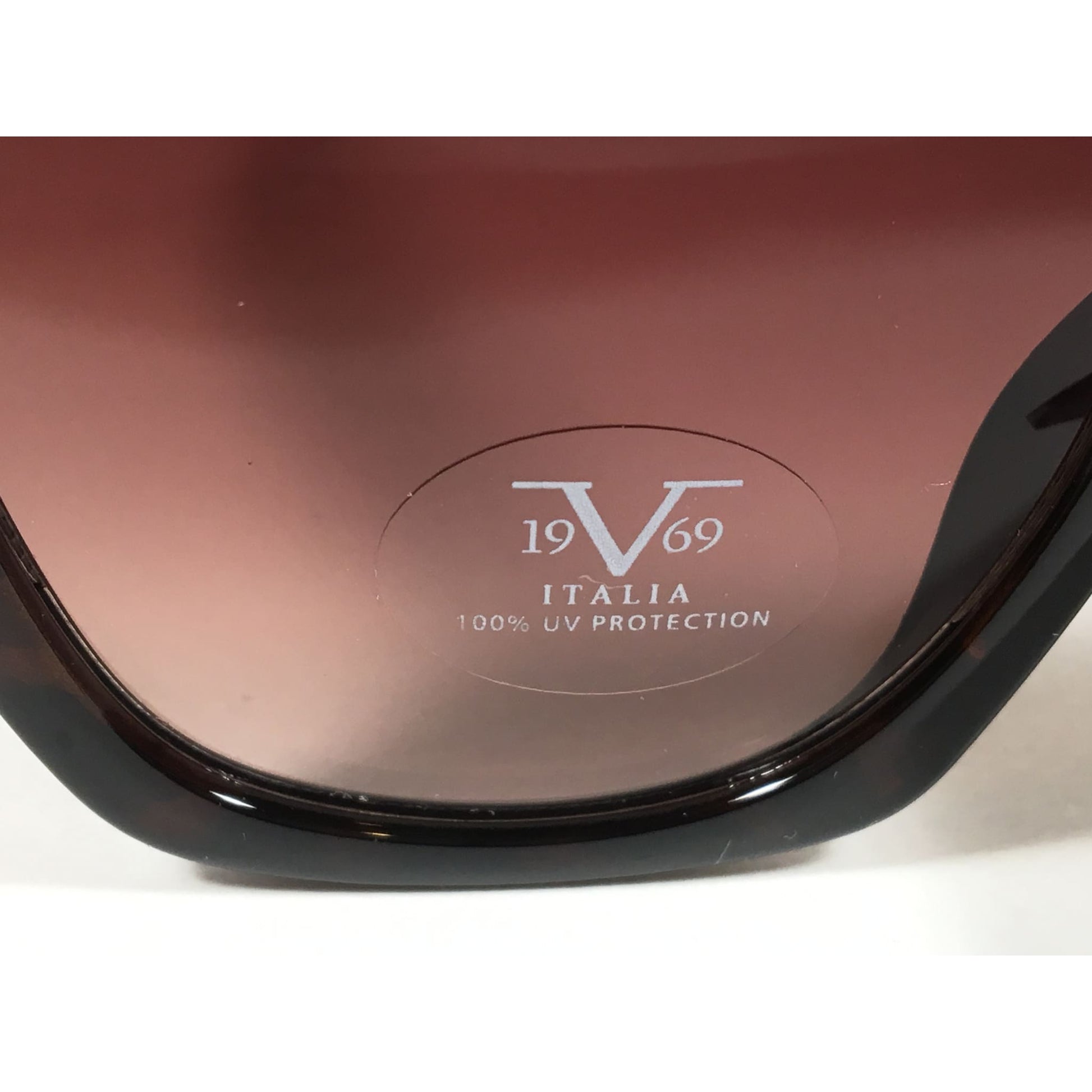 Versace 19V69 Italia Enza Square Sunglasses Brown Tortoise Brown Gradient Lens - Sunglasses