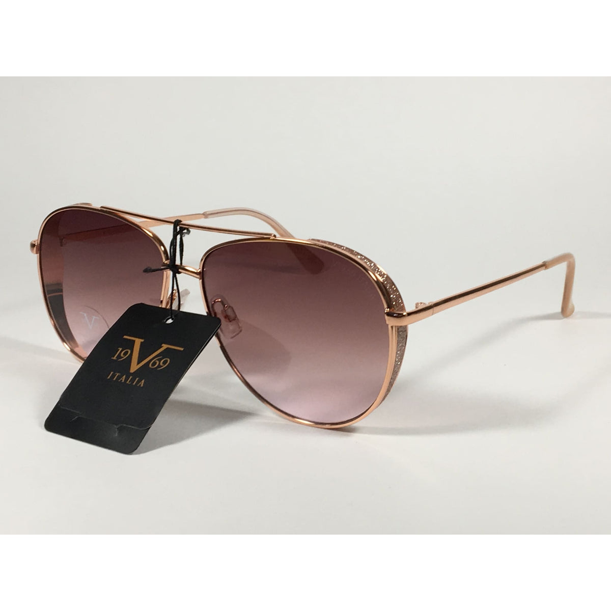 V19.69 ITALIA BELLA Aviator Sunglasses Versace 19V69 Italia Camila Aviator Pilot Sunglasses Rose  main image 4